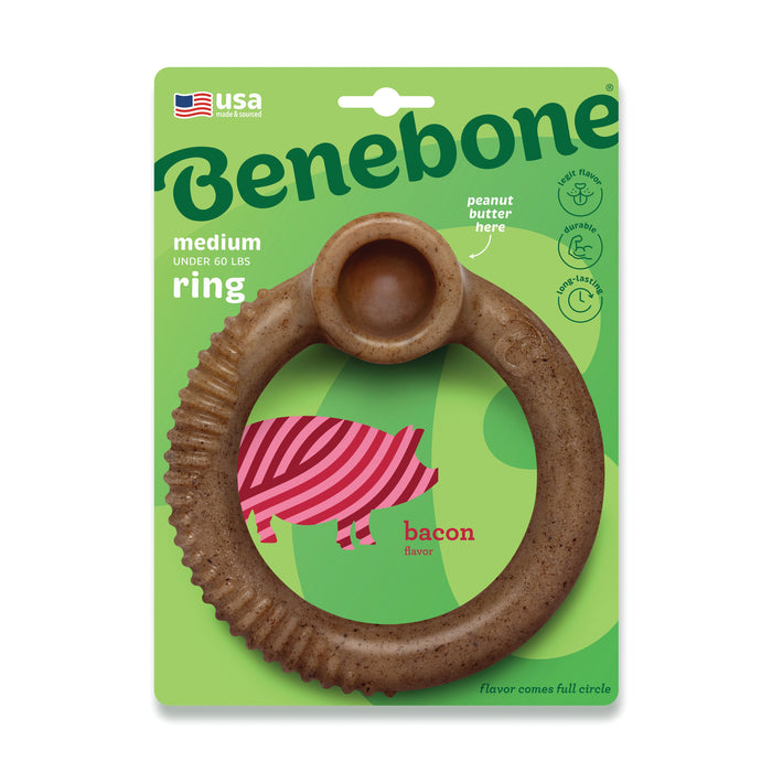 NEW! Benebone Bacon Ring - Medium