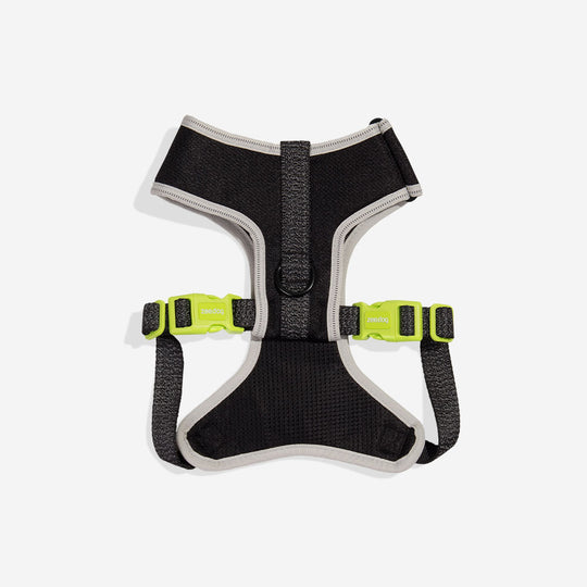 NEW!  Zee.Dog | Adjustable Mesh Harness - Reflective Nox