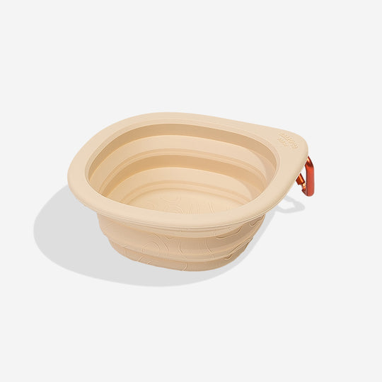 NEW! Zee.Dog GoBowl Travel Bowl - Biscotti