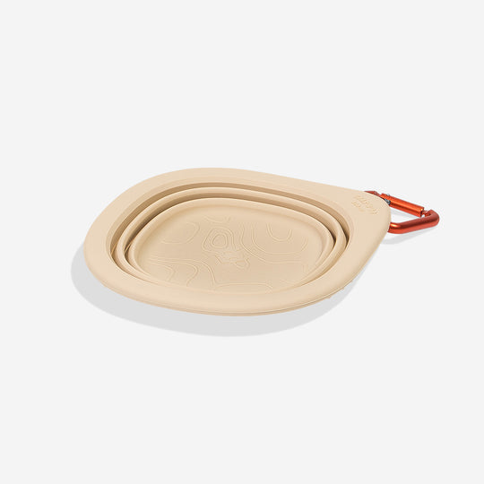 NEW! Zee.Dog GoBowl Travel Bowl - Biscotti